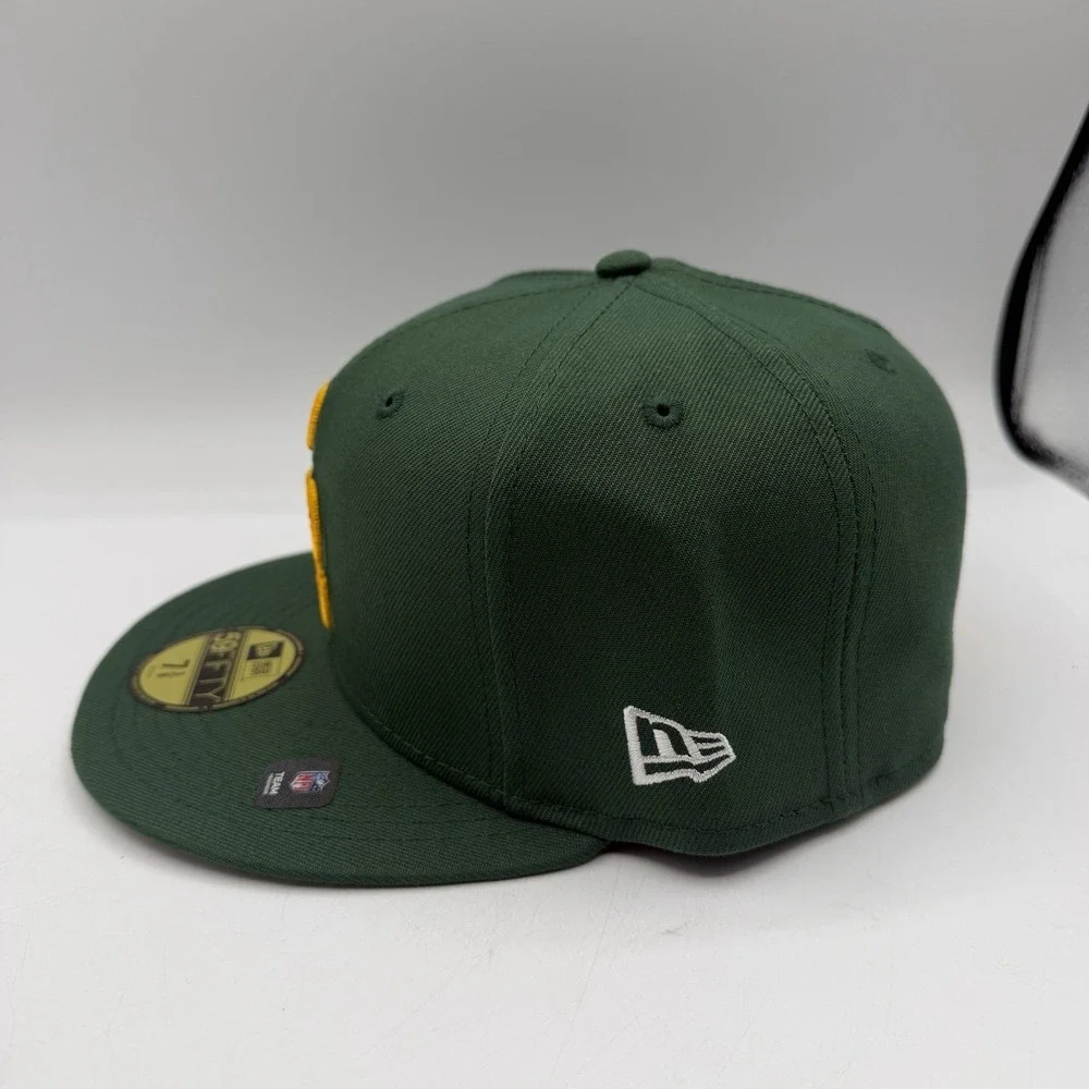 New Era 59Fifty Green Bay Packers Deceptor Hat Cap Sz‎ 7 3/8 Fitted NFL Football